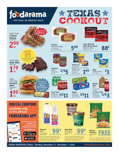 Foodarama 5 Day Sale Ad Flyer November 27 to December 1, 2020