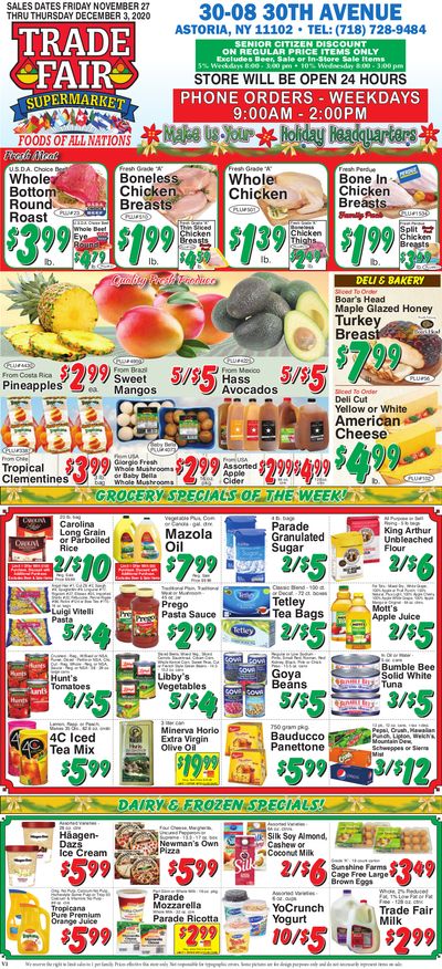 Trade Fair Supermarket Weekly Ad Flyer November 27 to December 3, 2020