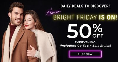 RW&CO. Canada Black Friday Sale: Save 50% Off Everything, including Go To’s + Sale Styles!