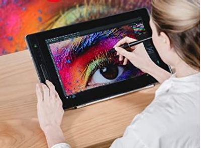 HUION Drawing Tablet Kamvas Pro 16 Pen Tablet Display Tilt eco-Friendly Battery-Free Stylus Full-Laminated Technology 8192 Pen Pressure 120% sRGB 1000:1 Contrast Ratio with Stand For $479.00 At Amazon Canada