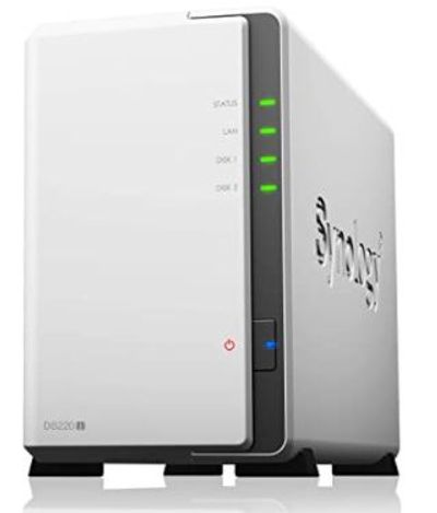 Synology 2 Bay NAS DiskStation DS220j (Diskless), 2-Bay; 512MB DDR4 For $179.99 At Amazon Canada