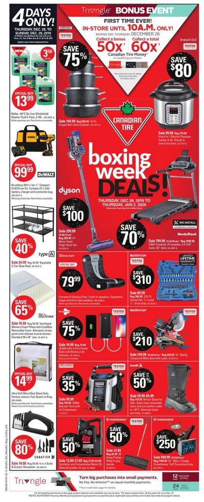 Canadian Tire (ON) 2019 Boxing Week Flyer December 26 to January 2