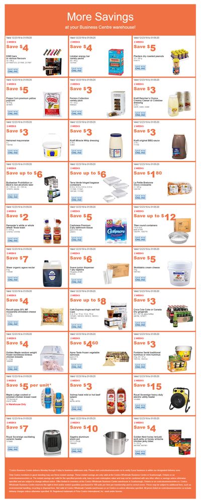 Costco Business Centre (Scarborough, ON) Instant Savings Flyer December 23 to January 5