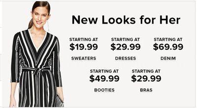 Hudson’s Bay Canada Holiday Sale: Styles for Her Starting at $19.99