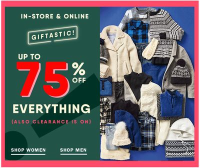 Old Navy Canada Early Boxing Week Sale: Save up to 75% off Everything