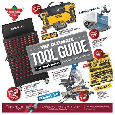 Canadian Tire The Ultimate Tool Guide September 13 to October 3