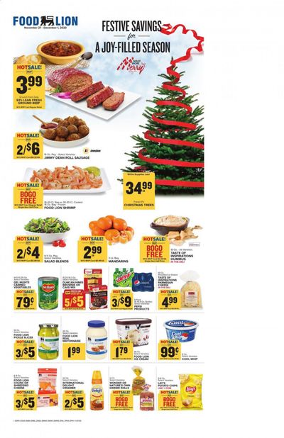 Food Lion (PA) Weekly Ad Flyer November 27 to December 1
