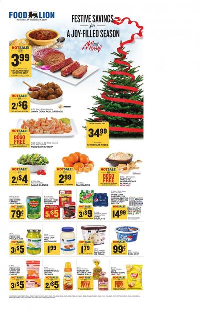 Food Lion (NC) Weekly Ad Flyer November 27 to December 1