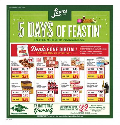 Lowes Foods Weekly Ad Flyer November 27 to December 1