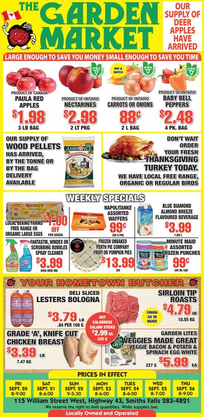 The Garden Market Flyer September 20 to 26