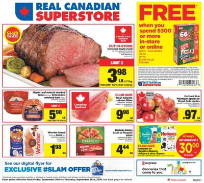 Real Canadian Superstore (West) Flyer September 20 to 26