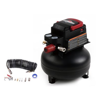 Briggs & Stratton 3-Gallon Single Stage Portable Electric Pancake Air Compressor On Sale for $65.40 ( Save $43.60 ) at Lowe's Canada