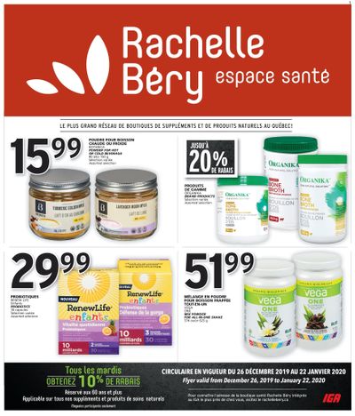 Rachelle Bery Health Flyer December 26 to January 22