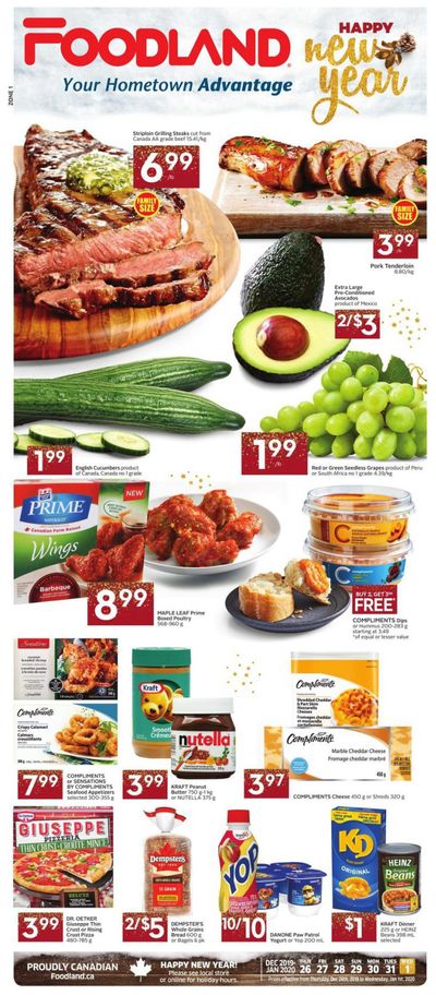 Foodland (Atlantic) Flyer December 26 to January 1