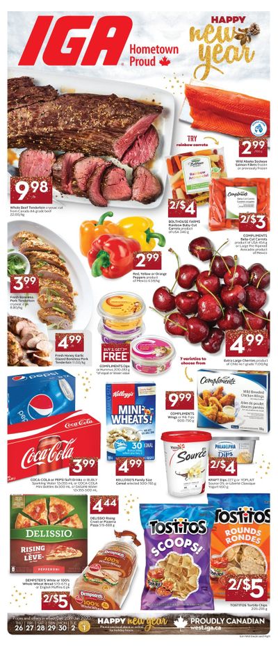 IGA (West) Flyer December 26 to January 1