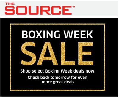The Source Canada Boxing Week Sale: Shop Select Boxing Week Deals Now!