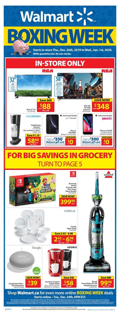 Walmart Supercentre (Atlantic) 2019 Boxing Week Flyer December 26 to January 1