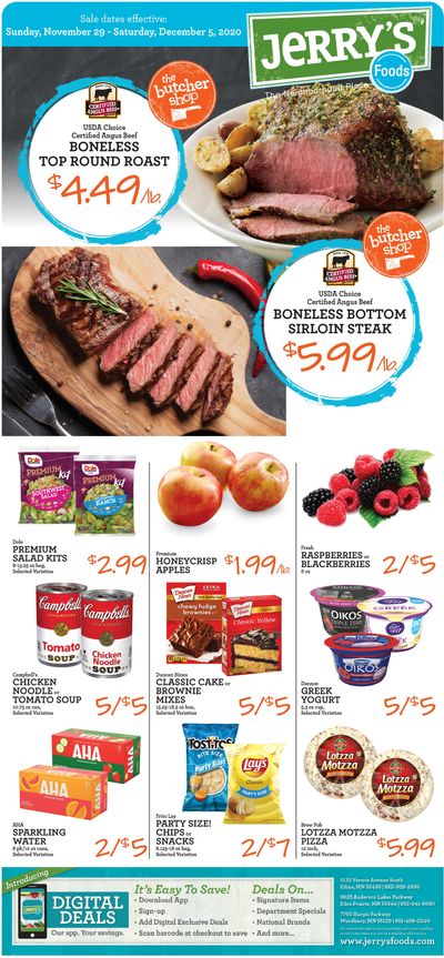 Jerry's Food Weekly Ad Flyer November 29 to December 05, 2020