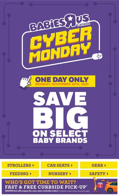 Babies R Us Cyber Monday Flyer November 30