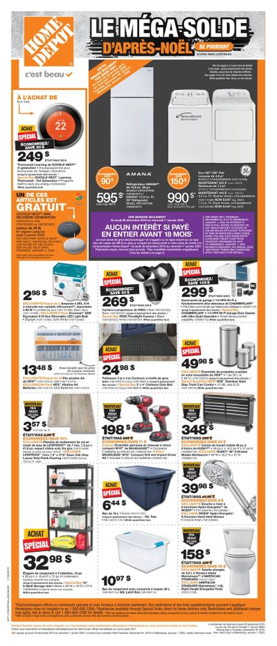 Home Depot (QC) Flyer December 26 to January 1