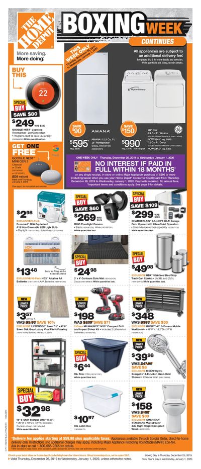 Home Depot (BC) Flyer December 26 to January 1