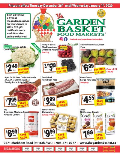 The Garden Basket Flyer December 26 to January 1