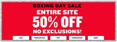 The Children’s Place Canada Boxing Day Sale *LIVE* Save 50% off Everything Sitewide, NO Exclusions + FREE Shipping
