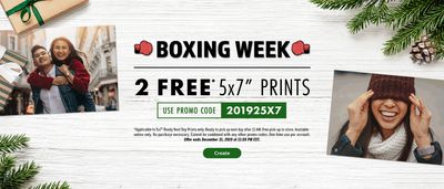 Walmart Canada Photo Centre Boxing Week 2019 Freebies: FREE 8″ x 10″ Print + More Deals