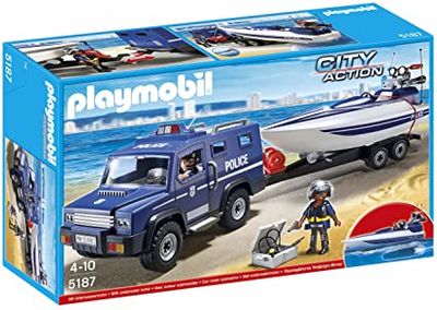 PLAYMOBIL Police Truck with Speedboat On Sale for $ 29.99 at Canadian Tire Canada