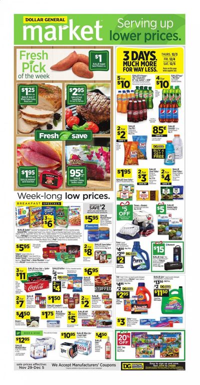 Dollar General (GA) Weekly Ad Flyer November 29 to December 5