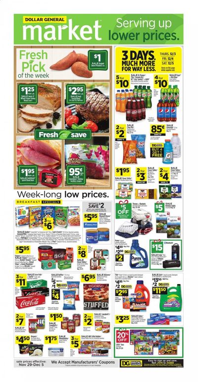 Dollar General (IN, OH) Weekly Ad Flyer November 29 to December 5