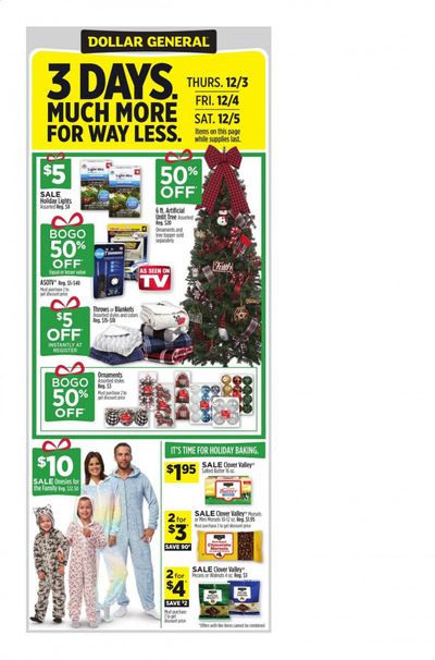 Dollar General (AZ, IN, KY, MI, NY, PA) Weekly Ad Flyer November 29 to December 5