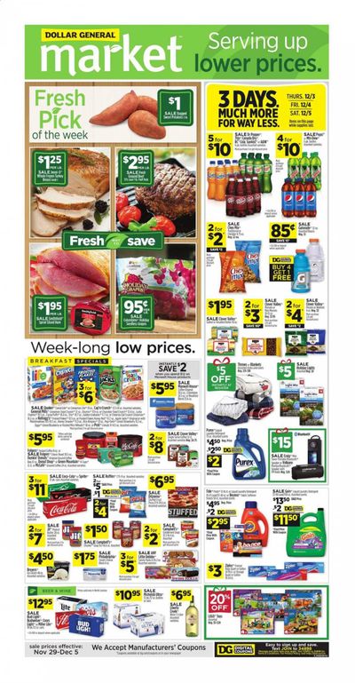 Dollar General (NC) Weekly Ad Flyer November 29 to December 5