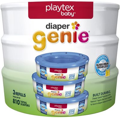 Playtex Diaper Genie Diaper Pail System Refills, 3 Pack On Sale for $ 13.27 at Amazon Canada Playtex Diaper Genie Diaper Pail System Refills, 3 Pack On Sale for $ 13.27 at Amazon Canada