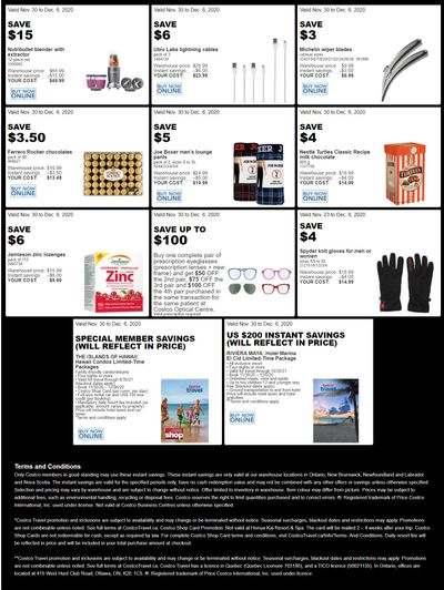 Costco (ON & Atlantic Canada) Weekly Savings November 30 to December 6