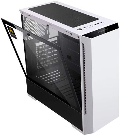 GOLDEN FIELD P2  Computer PC Gaming Case with Door Opening Tempered Glass Side Panel On Sale for $ 50.99 at Amazon Canada