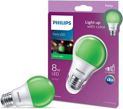 Philips LED 60-Watt A19 Green Non-Dimmable Bulb On sale for $ 4.97 at Amazon Canada