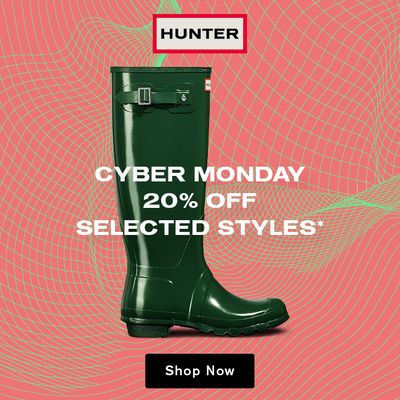 Hunter Boots Canada Cyber Monday Sale: Save 20% Off + Exclusive Daily Offers