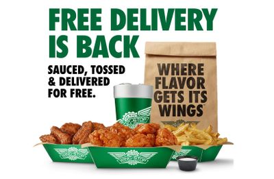 Free Delivery on Online or In-App Orders Over $15 Available at Wingstop for a Limited Time Only 