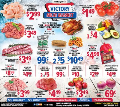 Victory Meat Market Flyer December 1 to 5