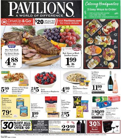 Pavilions (CA) Weekly Ad Flyer December 2 to December 8