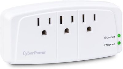 CyberPower Essential 3-Outlet Surge Protector Wall Tap,White On Sale for $ 12.99 at Amazon Canada