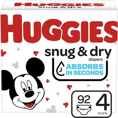 Diapers Size 4 - Huggies Snug & Dry Disposable Baby Diapers, 92ct, Giga Pack On Sale for $ 16.97 at Amazon Canada
