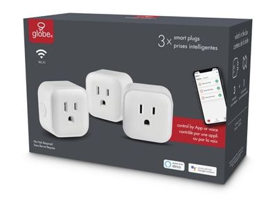 Globe 1-Outlet Smart Plug, 3-pk On Sale for $ 19.99 at Canadian Tire Canada