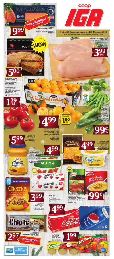 Coop IGA Flyer December 3 to 9