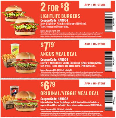 Harvey’s Canada New Digital Coupons: Two Lightlife Burger for $8 + More Deals