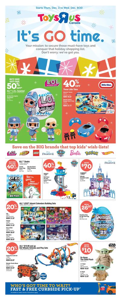 Toys R Us Flyer December 3 to 9