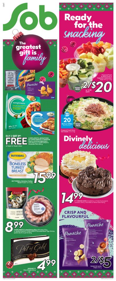 Sobeys (ON) Flyer December 3 to 9