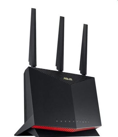 ASUS RT-AX86U AX5700 Dual Band WiFi 6 Gaming Router 802.11ax, up to 2500sq ft & 35+ Devices, Mobile Game Mode, Lifetime Free Internet Security, Mesh WiFi support, Gaming Port, Adaptive QoS For $279.99 At Newegg Canada