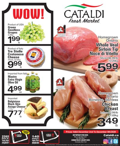 Cataldi Fresh Market Flyer December 2 to 8